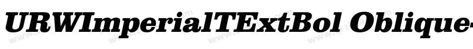 URWImperialTExtBol Oblique字体转换